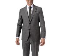 Slim Fit 2-Knopf-Sakko mit Webmuster Modell 'Finch' 56 men Anthrazit