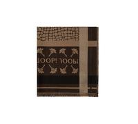 JOOP! Schal mit Ausfransungen Modell 'ALESSIA' in Mittelbraun, Größe 1