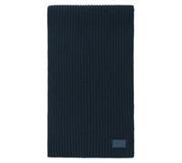 JOOP! JEANS Herren Schal - Francis, Strickschal, Rippe, Wollmix, uni Blau