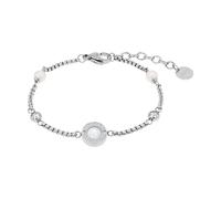 Armband Damen, Silber, 10 mm, Weiß, 2 mm 2039776
