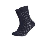 JOOP! COLLECTION Socken mit elastischem Rippenbündchen im 2er-Pack in Marine, Größe 43-46