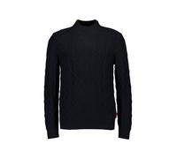 JOOP! Stehkragenpullover Herren Slim Fit Baumwolle blau, M