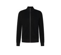 JOOP! JEANS Herren Strickjacke - Periamo, Grobstrick, Stehkragen-Zip, Baumwolle Schwarz / 2XL XXL Schwarz