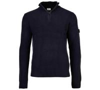 Strickpullover JOOP JEANS "Henrios", Damen, Gr. L, dunkelblau, Strick, Obermaterial: 100% Baumwolle, clean, unifarben, regular fit normal, Rundhals, eingesetzt Rippstrickbündchen, Pullover Strickpullo