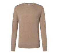 JOOP! JEANS Herren Strickpullover - Laurelor, Feinstrick, Wolle, Rundhals, Bündchen, einfarbig Beige M