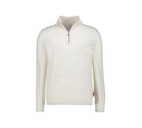 JOOP! Troyer Herren Regular Fit Wolle weiß, XXL