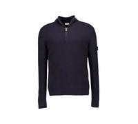 Strickpullover JOOP JEANS "Henrios", Damen, Gr. L, dunkelblau, Strick, Obermaterial: 100% Baumwolle, clean, unifarben, regular fit normal, Rundhals, eingesetzt Rippstrickbündchen, Pullover Strickpullo