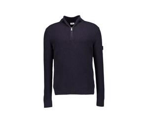 JOOP! Troyer Herren Slim Fit Baumwolle blau, L