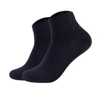 JOOP! Unisex Quarter-Socken, 2er Pack - Premium Essential Organic Cotton Quarter, Logo, einfarbig 43-46 Blau