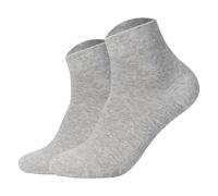 JOOP! Unisex Quarter-Socken, 2er Pack - Premium Essential Organic Cotton Quarter, Logo, einfarbig 43-46 Grau