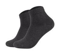 JOOP! Unisex Quarter-Socken, 2er Pack - Premium Essential Organic Cotton Quarter, Logo, einfarbig Anthrazit meliert 35-38