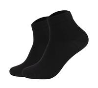 Joop! Unisex Quarter-Socken, 2er Pack - Premium Essential Organic Cotton Quarter, Logo, einfarbig Schwarz 39-42