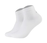 JOOP! Unisex Quarter-Socken, 2er Pack - Premium Essential Organic Cotton Quarter, Logo, einfarbig Weiß 39-42