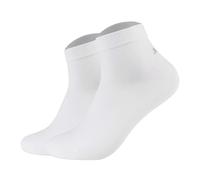 Joop! Unisex Quarter-Socken, 2er Pack - Premium Essential Organic Cotton Quarter, Logo, einfarbig Weiß 39-42