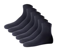 JOOP! Unisex Quarter-Socken, 6er Pack - Premium Essential Organic Cotton Quarter, Logo, einfarbig 39-42 Blau