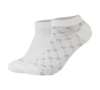 JOOP! Unisex Sneakersocken, 2er Pack - Premium Essential Iconic Sneaker, Logo, einfarbig 43-46 Weiß