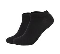 JOOP! Unisex Sneakersocken, 2er Pack - Premium Essential Organic Cotton Sneaker, Logo, einfarbig 35-38 Schwarz