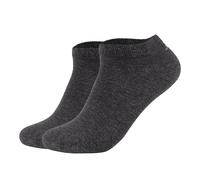 JOOP! Collection Sneakersocken mit Label-Print in Anthrazit Melange, Größe 43-46