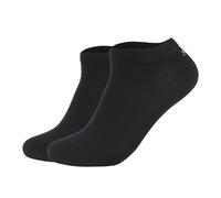 JOOP! Unisex Sneakersocken, 2er Pack - Premium Essential Organic Cotton Sneaker, Logo, einfarbig Schwarz 43-46