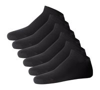 JOOP! Unisex Sneakersocken, 6er Pack - Premium Essential Organic Cotton Sneaker, Logo, einfarbig 35-38 Schwarz