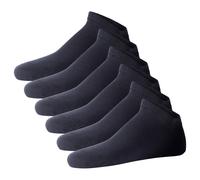 JOOP! Unisex Sneakersocken, 6er Pack - Premium Essential Organic Cotton Sneaker, Logo, einfarbig 39-42 Blau