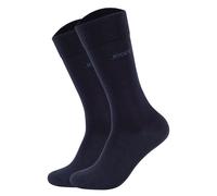 JOOP! Unisex Socken, 2er Pack - Premium Essential Organic Cotton Socks, Logo, einfarbig 39-42 Blau