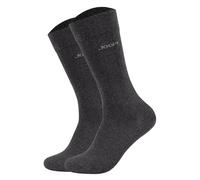 JOOP! Unisex Socken, 2er Pack - Premium Essential Organic Cotton Socks, Logo, einfarbig Anthrazit meliert 39-42