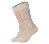JOOP! Unisex Socken, 2er Pack - Premium Essential Organic Cotton Socks, Logo, einfarbig Beige 43-46