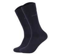 JOOP! Unisex Socken, 2er Pack - Premium Essential Organic Cotton Socks, Logo, einfarbig Dunkelblau 39-42