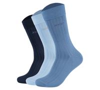 JOOP! Unisex Socken, 3er Pack - Premium Essential Mercerised Socks, Logo, einfarbig 39-42 Blau