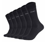 JOOP! Unisex Socken, 6er Pack - Premium Essential Mercerised Socks, Logo, einfarbig Schwarz 39-42