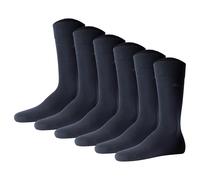 Kurzsocken JOOP "Socken Unisex premium essential organic cotton Socks 6p 6er Pack", Herren, Gr. 39-42, blau (dunkelblau), Obermaterial: 62% Baumwolle CO(Bio). 36% Polyamid PA. 2% Elasthan EL., Socken