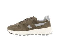 JOOP! Herren Sneaker - Velluto New Hannis Sneaker xd6, Turnschuh, Leder, Schnürung, Logo Khaki/Grau EUR 44