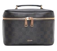 Joop! Women Cortina Piazza Washbag, Kulturbeutel in Dunkelbraun, Kosmetiktasche mit herausnehmbarer Spiegel