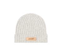 JOOP! Beanie mit Woll-Anteil Modell 'Aiana' in Hellgrau Melange, Größe 1