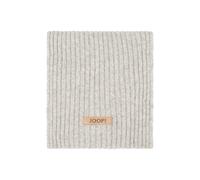 JOOP! Schal mit Label-Patch in Hellgrau Melange, Größe 1