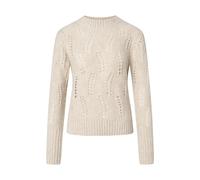 JOOP! Strickpullover mit Lochmuster Modell 'Kalma' in Beige, Größe 36