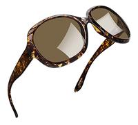 Joopin Große Sonnenbrille Damen Polarisiert Trendy UV400 Brille für Reisen | Übergroße Retro-Design für Breite Gesichter, Leichtes Material, XXL, Modern, Autofahren, Festival, Shopping, Fahsion, Outdoor