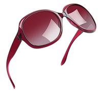 Joopin Große Sonnenbrille Damen Polarisiert Trendy UV400 Brille für Reisen | Übergroße Retro-Design für Breite Gesichter, Leichtes Material, XXL, Modern, Autofahren, Festival, Shopping, Fahsion, Outdoor