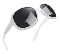 Joopin Große Sonnenbrille Damen Polarisiert Trendy UV400 Brille für Reisen | Übergroße Retro-Design für Breite Gesichter, Leichtes Material, XXL, Modern, Autofahren, Festival, Shopping, Fahsion, Outdoor
