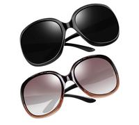 Joopin Große Sonnenbrille Damen Polarisiert Trendy UV400 Brille für Reisen | Übergroße Retro-Design für Breite Gesichter, Leichtes Material, XXL, Modern, Autofahren, Festival, Shopping, Fahsion, Outdoor