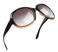 Joopin Große Sonnenbrille Damen Polarisiert Trendy UV400 Brille für Reisen | Übergroße Retro-Design für Breite Gesichter, Leichtes Material, XXL, Modern, Autofahren, Festival, Shopping, Fahsion, Outdoor