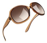 Joopin Große Sonnenbrille Damen Polarisiert Trendy UV400 Brille für Reisen | Übergroße Retro-Design für Breite Gesichter, Leichtes Material, XXL, Modern, Autofahren, Festival, Shopping, Fahsion, Outdoor