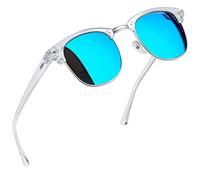 Joopin Klassische Halbrahmen Sonnenbrille Herren Polarisiert UV400 Fahren