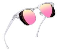 Joopin Klassische Halbrahmen Sonnenbrille Herren Polarisiert UV400 Fahren