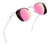 Joopin Klassische Halbrahmen Sonnenbrille Herren Polarisiert UV400 Fahren