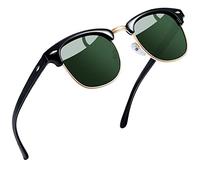 Joopin Klassische Halbrahmen Sonnenbrille Herren Polarisiert UV400 Fahren