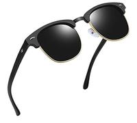 Joopin Klassische Halbrahmen Sonnenbrille Herren Polarisiert UV400 Fahren