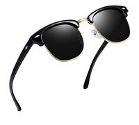 Joopin Klassische Halbrahmen Sonnenbrille Herren Polarisiert UV400 Fahren
