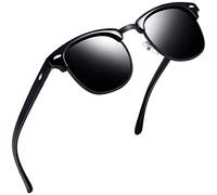 Joopin Klassische Halbrahmen Sonnenbrille Herren Polarisiert UV400 Fahren